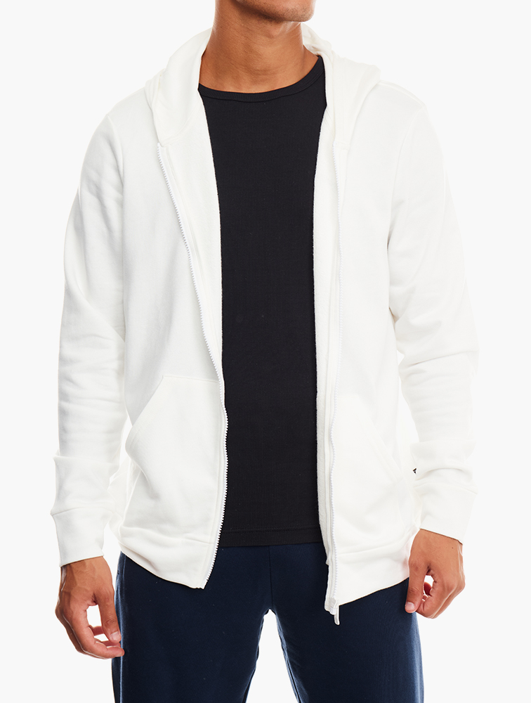 MyRunway | Shop PUMA White Plain Zip Up Hoodie for Men from